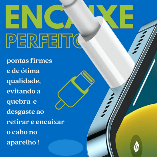 Cabo USB C para USB C  2 Metros Turbo Cabo Super Rápido Tipo C para Tipo C