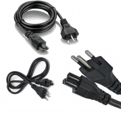 Cabo de Força Energia Tripolar 3 Pinos Tipo Fonte Notebook Tv