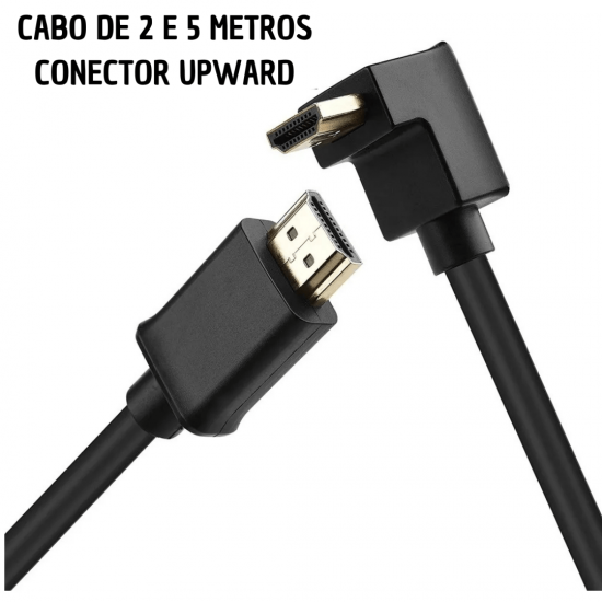Cabo hd 90 graus 4k ultra hd 3d 2/3/5 metros