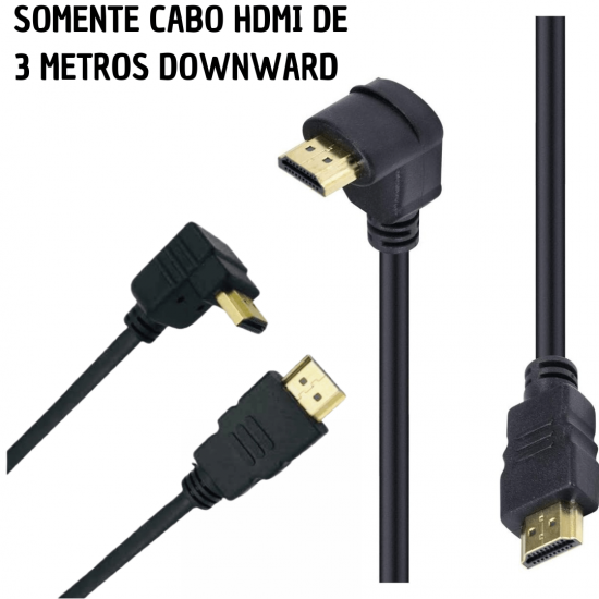 Cabo hd 90 graus 4k ultra hd 3d 2/3/5 metros