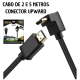 Cabo hd 90 graus 4k ultra hd 3d 2/3/5 metros