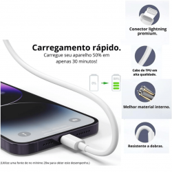 Cabo iPhone Tipo C Usb-c Lightinig 1m para todos iPhones 6 7 8 Plus X XR XS MAX 11 12 13 14 PRO MAX ipad Macbook