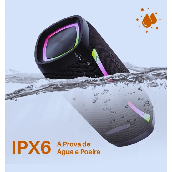 Caixa De Som Bluetooth Basike Ba-rad35 Hifi Tws Ipx6 100w  110v/220v