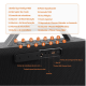 Caixa De Som Portatil Bluetooth Com 2 Microfones, 160w, Subwoofer Ativo, Estéreo Hifi Com Rgb Tws 1+1 Bateria 6H Ipx6