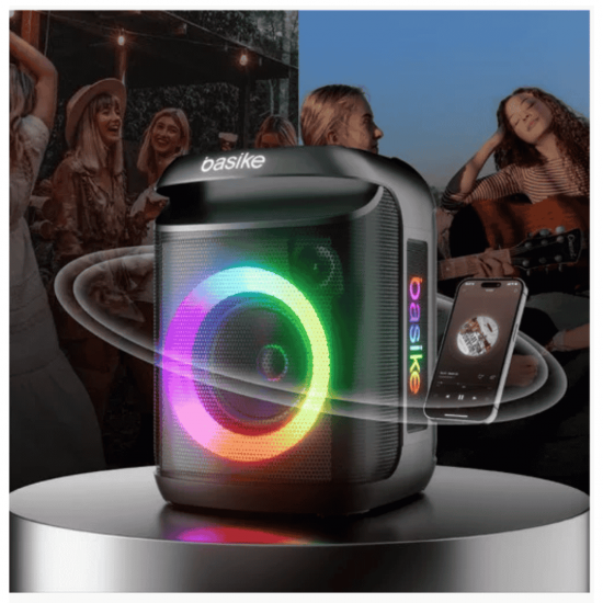 CAIXA DE SOM WATERPROOF WIRELESS SPEAKER 40W BASIKE