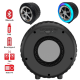 Caixa Som Roda Pneu Carro Portátil Bluetooth Potente Original Com Led Rgb