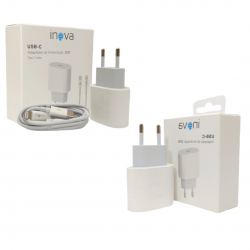 Carregador De iPhone Fonte + Cabo Carregamento Rápido Turbo PD 20w- Power carregamento