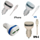 Carregador Inova para Celular Veicular Carro Fonte 2 entradas USB Rápido