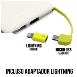 Carregador Portátil Power Bank 10000mah com adaptador iPhone,V8