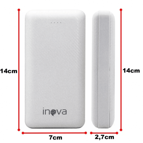 Carregador Portátil Power Bank 20000mah 2 Saídas Rápido