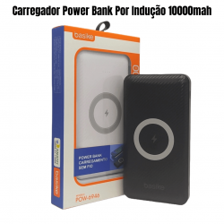 Carregador Portátil Powerbank Indução 10000mah Wireless Charger Sem Fio Original Inova