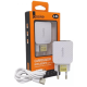Carregador v8 android celular 2 entradas usb fonte tomada turbo rápida