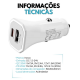 Carregador Veicular TIPO-C + USB Turbo Carregamento rápido/Universal 45W