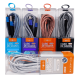 CBO-20213 CABO USB MUNIDO DE PECA DE CONEXAO - MATERIAL DE COMPOSICAO: BORRACHA TERMOPLASTICA, TRICO IPHONE
