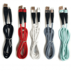 CBO-5764 CABO DE DADOS USB PARA CELULAR MICROUSB V8 2M - CORES DIVERSAS