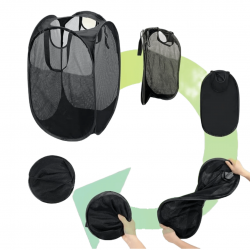 Cesto Organizador Para Roupas e Brinquedos Dobrável Furadinho Multiuso Roupa Suja 30*30*50CM