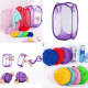 Cesto Organizador Para Roupas e Brinquedos Dobrável Furadinho Multiuso Roupa Suja 30*30*50CM