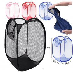 Cesto organizador para roupas e brinquedos dobrável furadinho multiuso roupa suja 40*40*70