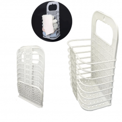 Cesto Roupa Suja Dobravel De Parede Organizador Multiuso Para Lavanderia Cesta Supenso Retratil