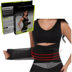 Cinta Modeladora com Velcro para Barriga Abdominal E Redutora Exercícios para Academia e com Redução De Medidas