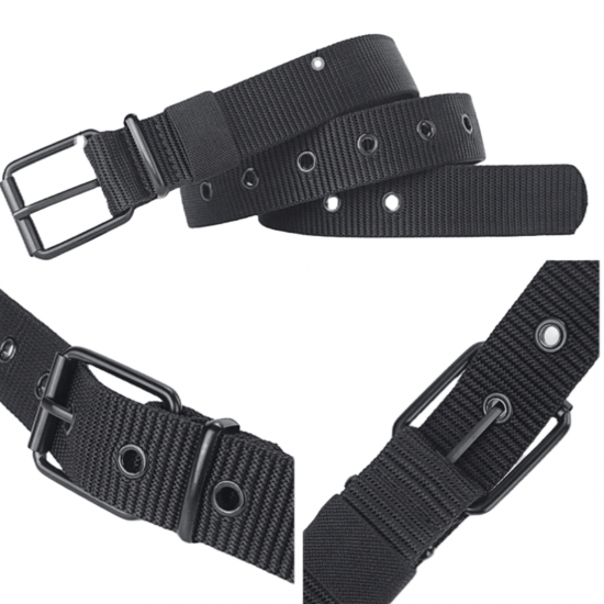 Cinto de lona infantil simples de nylon calças de cowboy