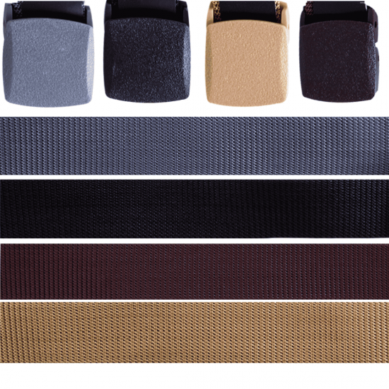 Cinto Largo Masculino Nylon Fivela de PVC Plástico