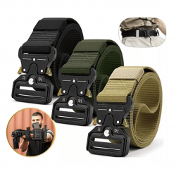 Cinto Largo Masculino Nylon Fivela Liga de Zinco e Engate Rápido