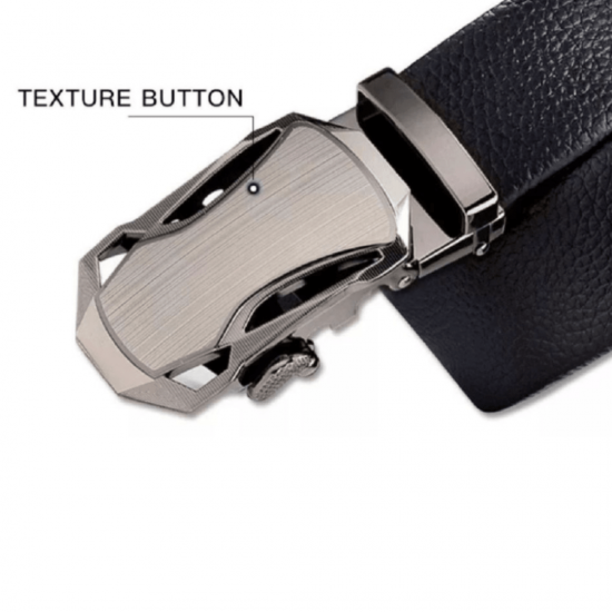 Cinto Tradicional Luxo Social Masculino Em Couro Sintetico Com Catraca Reforçada Moda Social