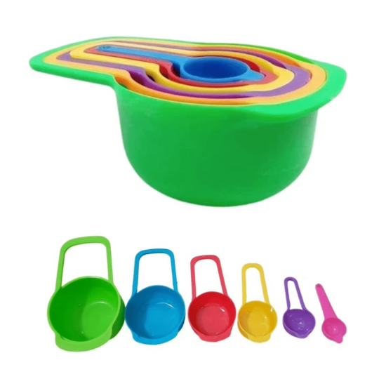 Colheres Medidoras - 6 peças Medida, medidor Bolo Cozinha Confeitaria