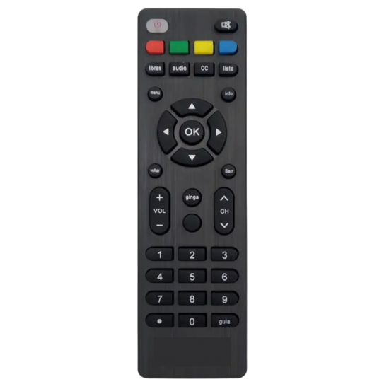 Controle compatível com os conversores digitais multilaser re508 e positivo stb2341