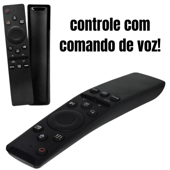 Controle compativel com tv Samsung Smart 4k com comando de voz