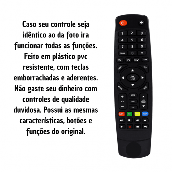 Controle Duosat Troy Hd