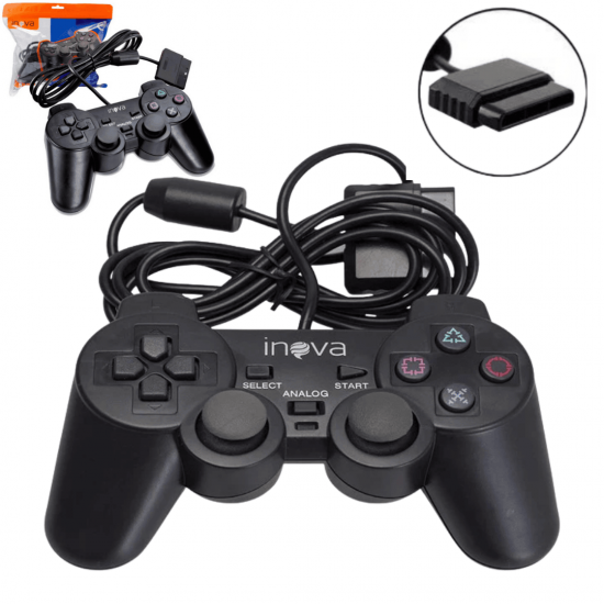 Controle Joystick Games Console compatível com ps1 e ps2