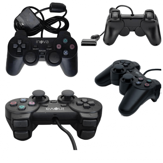 Controle Joystick Games Console compatível com ps1 e ps2