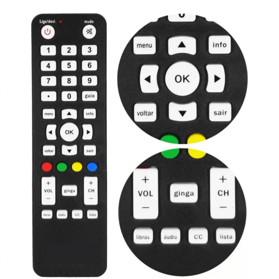 Controle Para Conversor digital INTELBRAS e Positivo