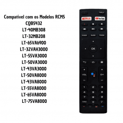 Controle Para JVC Smart Tv Teclas Netflix Youtube