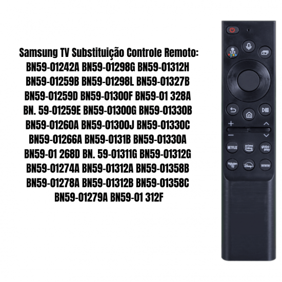 Controle remoto com comando de voz samsung smart tv uhd 4k un60au8000gxzd un75au7700gxzd