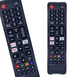 Controle Remoto compatível com TV LED Samsung Smart QE43Q67TA, UA50TU8000
