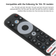 Controle remoto compativel tv smart tcl 4k com comando de voz 55p725, 65p725, 75p725