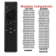 Controle Remoto recarregável compatível com Samsung Smart Tv 4k Au, com comando de voz