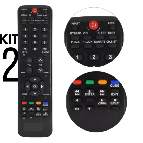 Controle Remoto Tv Lcd Led H-buster Hbtv-3203hd 42d01hd 3603
