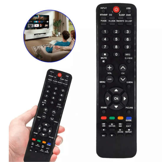 Controle Remoto Tv Lcd Led H-buster Hbtv-3203hd 42d01hd 3603