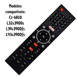 Controle Remoto Tv Led Semp Ct-6810 / L32s3900s / L39s3900fs