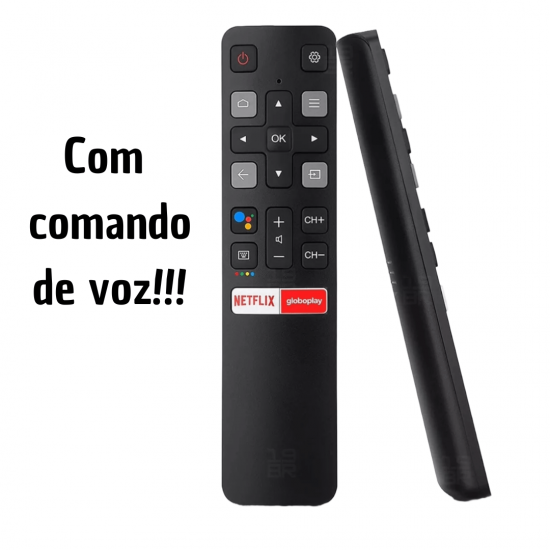 Controle Remoto Tv Tcl Smart Android com comando de voz Rc802v 55p8m