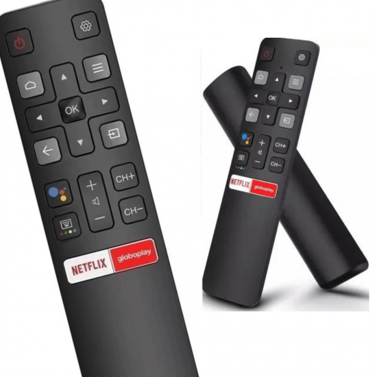 Controle TCL Smart 4k Android Netflix e Globoplay