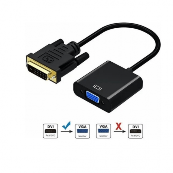 Conversor Dvi-d Macho P/ Vga 15 Pinos Fêmea