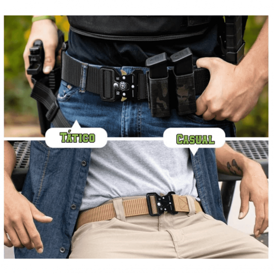 Cinto Largo Masculino Nylon e Engate Rápido
