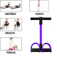 Extensor Elástico Exercícios Academia Ginástica Tensão Forte Faixa Elástica de Resistência com Corda para Puxar MBFIT