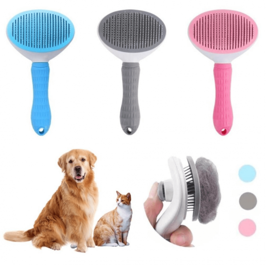 Escova Removedora Tira Pelos Dos Pets Cães E Gatos