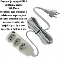 EXTENSAO NEW PP 3X0,75 SORTIDA